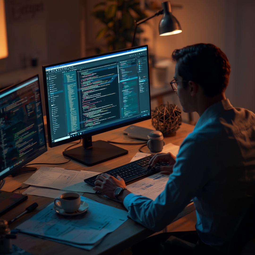 Blogs 3 Employee using ChatGPT/AI coding assistant.